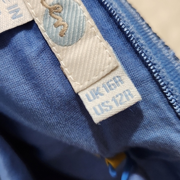 Boden Blue and Yellow Floral Dress - Picture 5 of 13